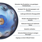 Handpan Einfarbig 9/10/12/14 Töne – D-Moll Kurd Mein Handpan